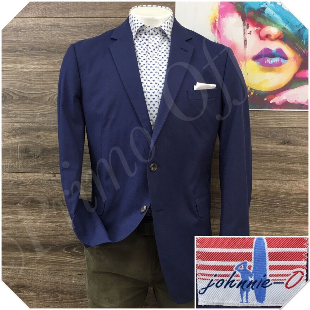 johnnie-O Navy Blue Blazer